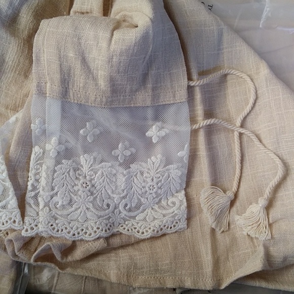 NWT Paloma Blouse XXS Spell Designs Neutral Linen natural buttondown top shirt - Picture 15 of 16